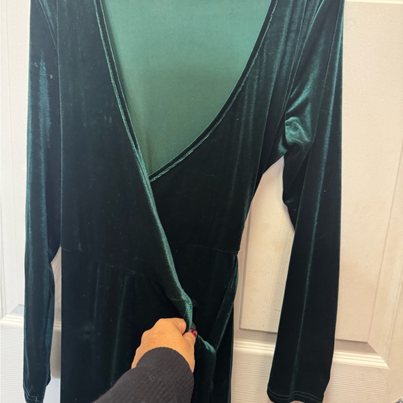 Calvin Klein Collection Deep Green Velvet Dress